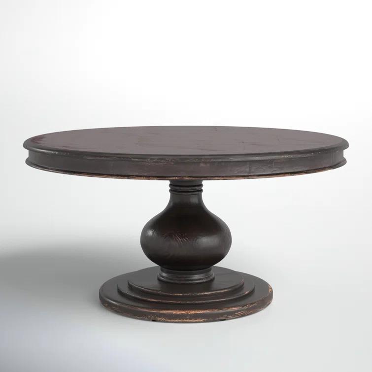 Dadeville Pine Round Solid Wood Dining Table