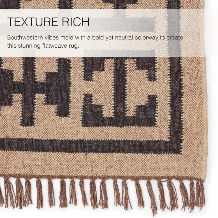 Louie Jute / Sisal Light Beige/Black Rug