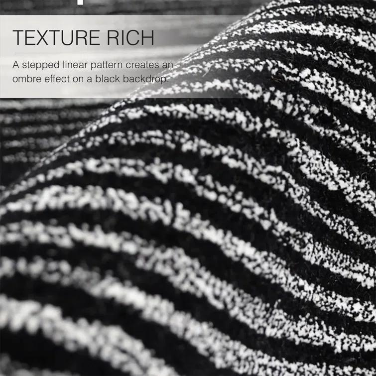 Jaipur Living Soft 9x12 Large Area Rug, Abstract, Black/Cream