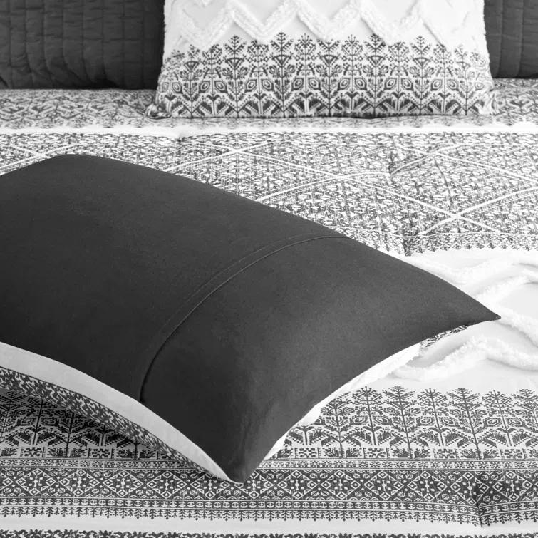 Mila 3 Piece Cotton Comforter Set with Chenille Tufting