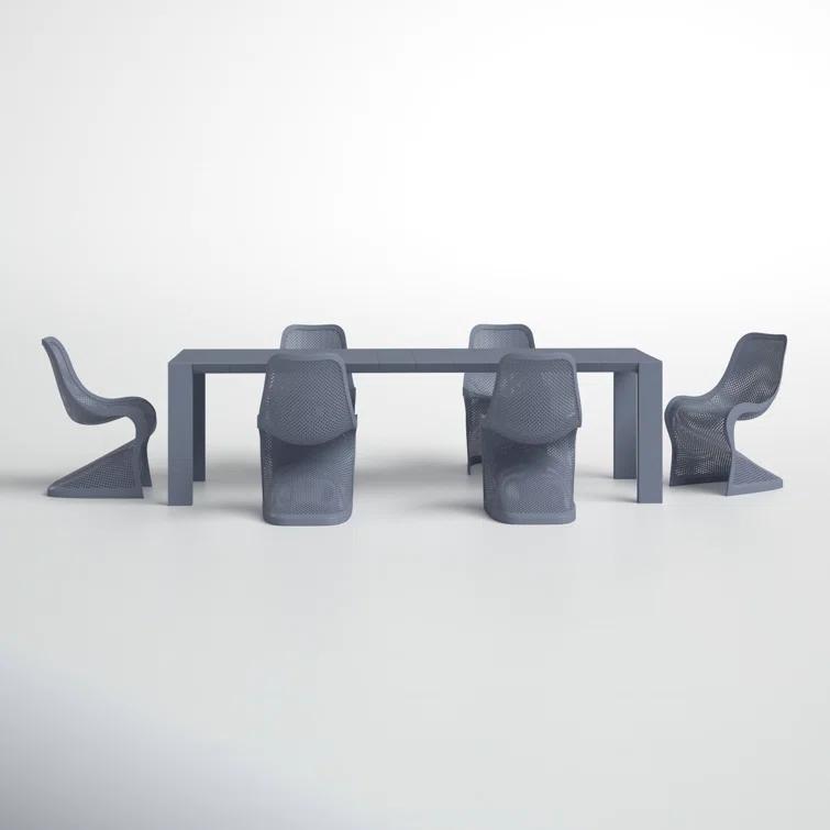 Farrah 118.1'' Rectangular 6 - Person Outdoor Dining Set