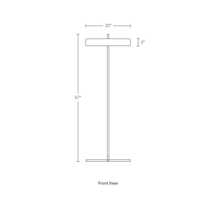 Bobber 57'' LED Traditional Floor Lamp