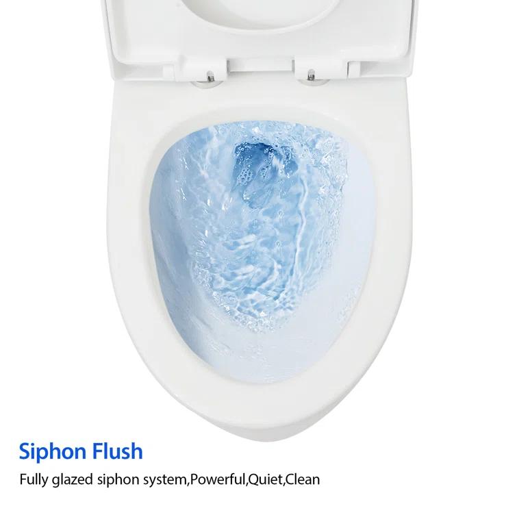 Sarlai S-MT112TD Sarlai 1.6 Gallons GPF Elongated Comfort Height Floor Mounted One-Piece Toilet (Seat Included)