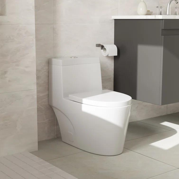 Sarlai S-MT112TD Sarlai 1.6 Gallons GPF Elongated Comfort Height Floor Mounted One-Piece Toilet (Seat Included)