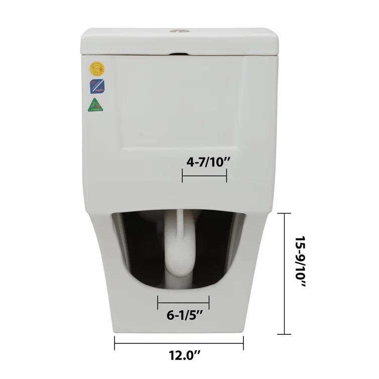Sarlai S-MT112TD Sarlai 1.6 Gallons GPF Elongated Comfort Height Floor Mounted One-Piece Toilet (Seat Included)