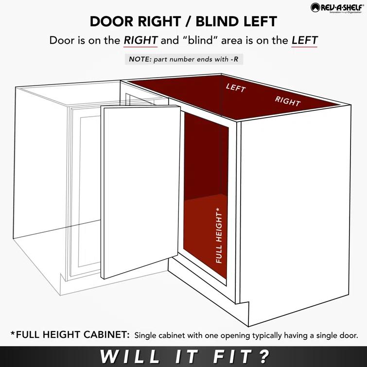 Rev-A-Shelf Rev-A-Shelf Contemporary Cloud Blind Corner Organizer for Blind Left Cabinet