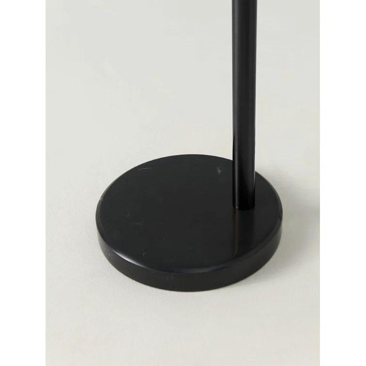 Trilage 84 in. Mid-Century Modern 3-Light Adjustable LED Floor Lamp with 3 Fabric Drum Shades