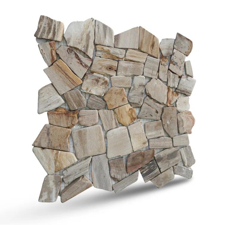 Utah 11.4" x 11.4" Natural Stone Random Mosaic Wall & Floor Tile