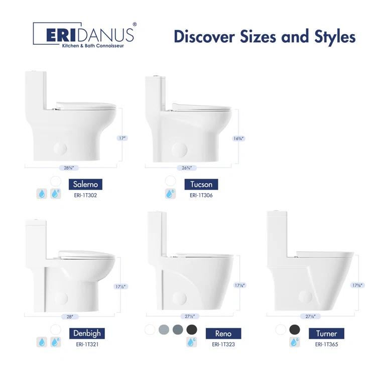 Denbigh Chair Height Elongated Comfort Height One-Piece Toilet (Seat Included)