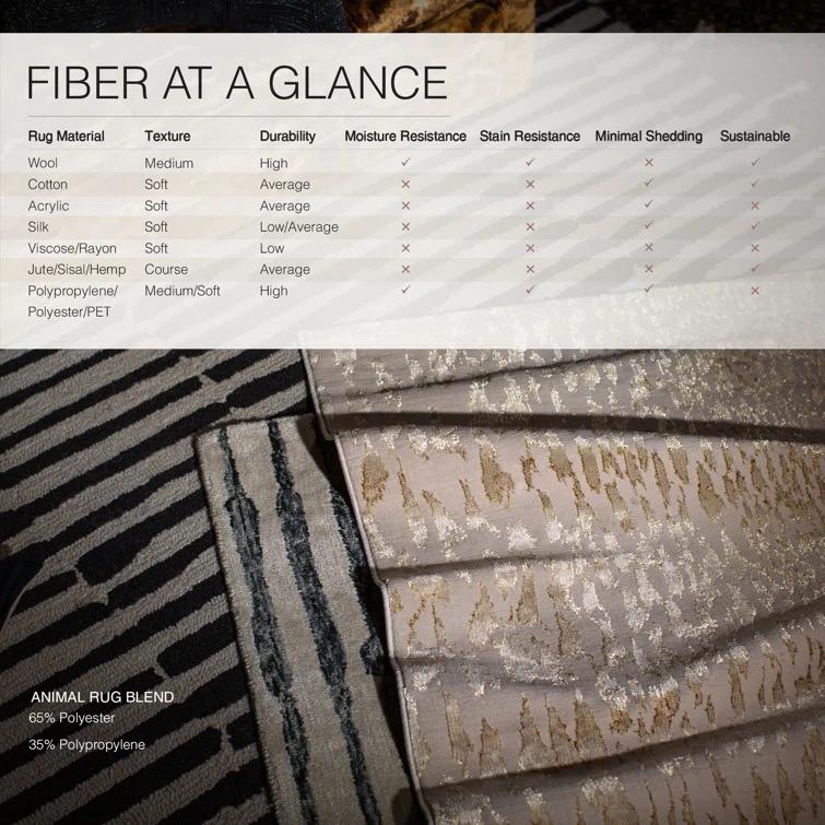Malilla Animal Print Beige Area Rug