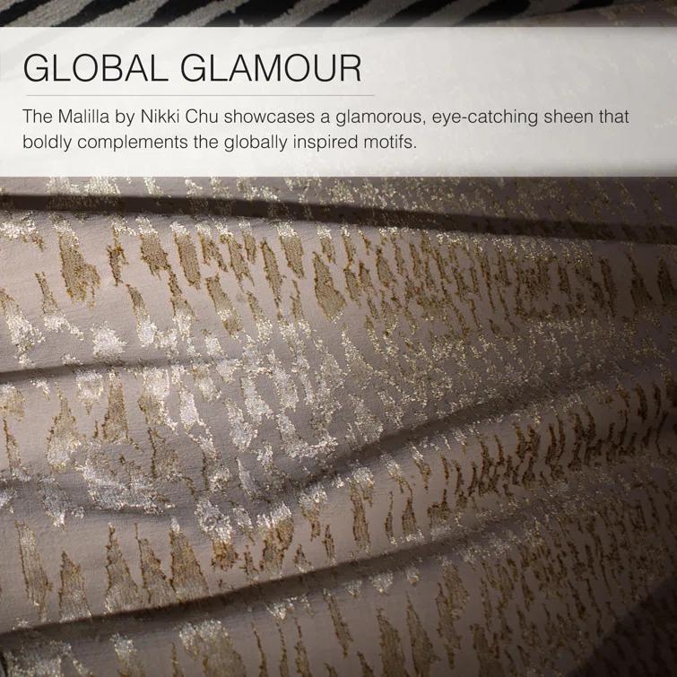 Malilla Animal Print Beige Area Rug