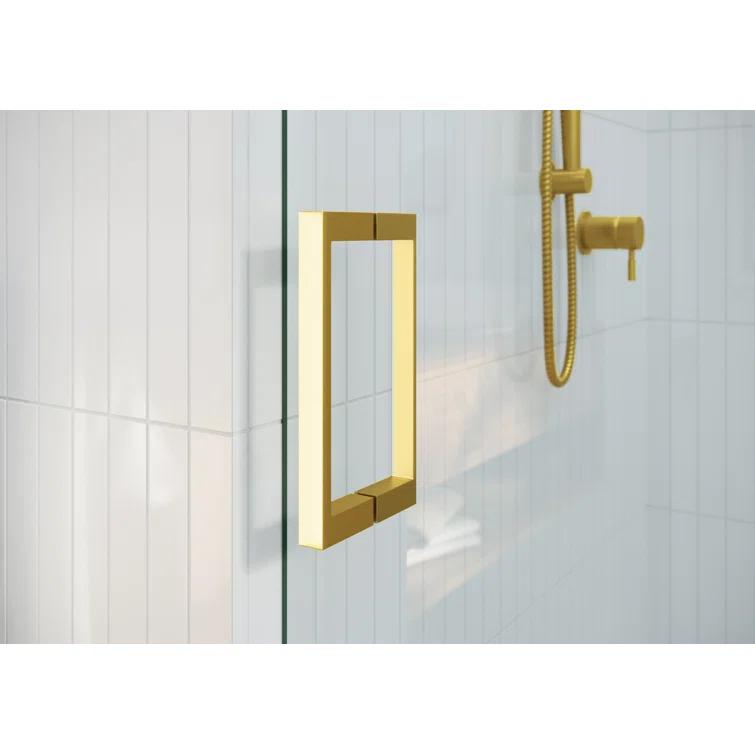 Astro 56 in. - 60 in. x 60 in. Frameless Sliding Bathtub Door