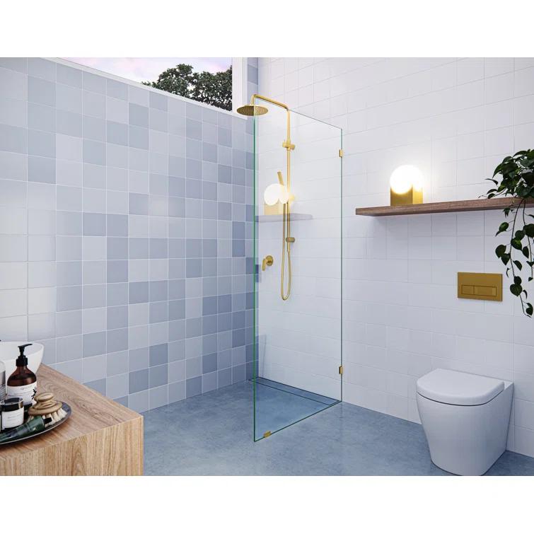 Vela 30 in. x 78 in. Fully Frameless Single Fixed Shower Panel