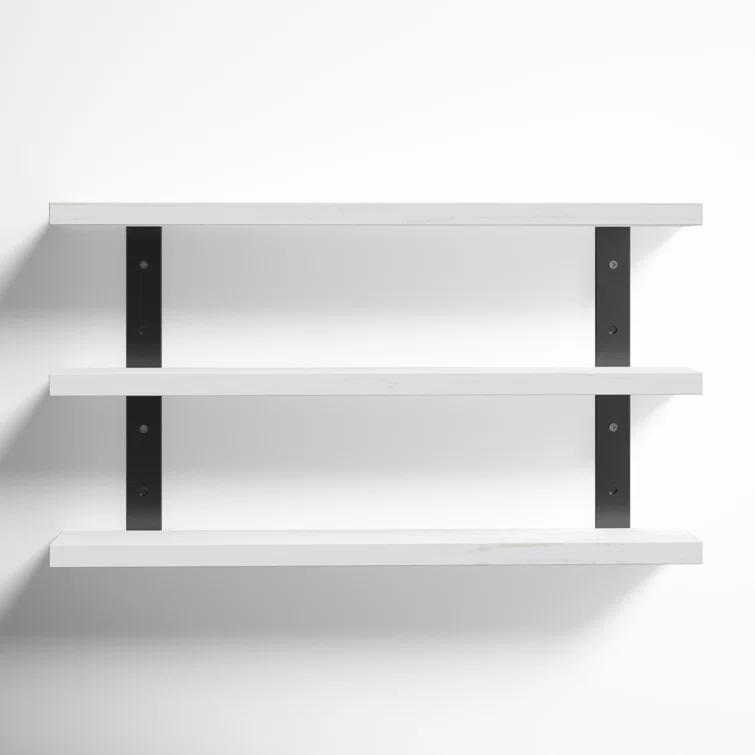 Serene 3 Piece Pine Solid Wood Tiered Shelf