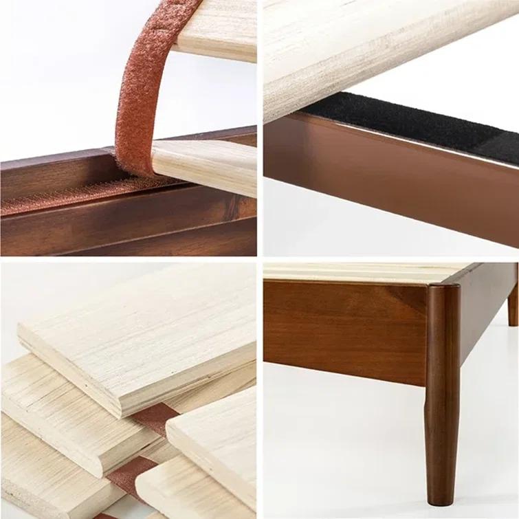 Rashay Mid-Century Modern Solid Wood Spindle Platform Bed