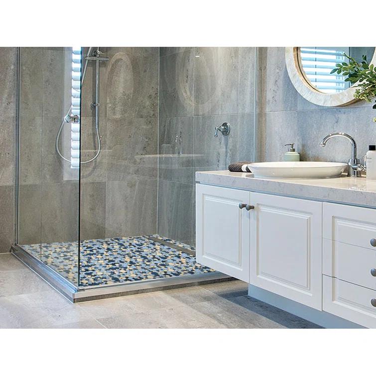 Blue Porcelain Pebbles / Rocks Wall & Floor Tile