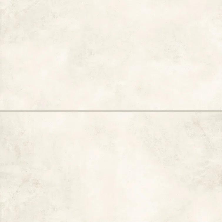 Shandar 24" x 48" Porcelain Marble Look Wall Floor Use Tile in Social White