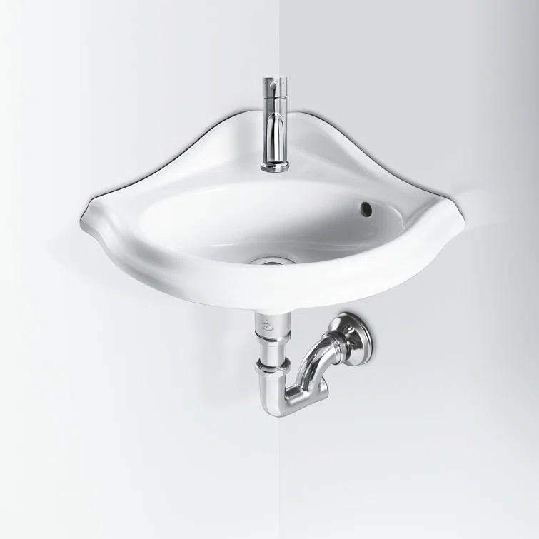 Whitehaus Collection Stainless Steel Single Lever Bathroom Faucet with Pop-up Drain