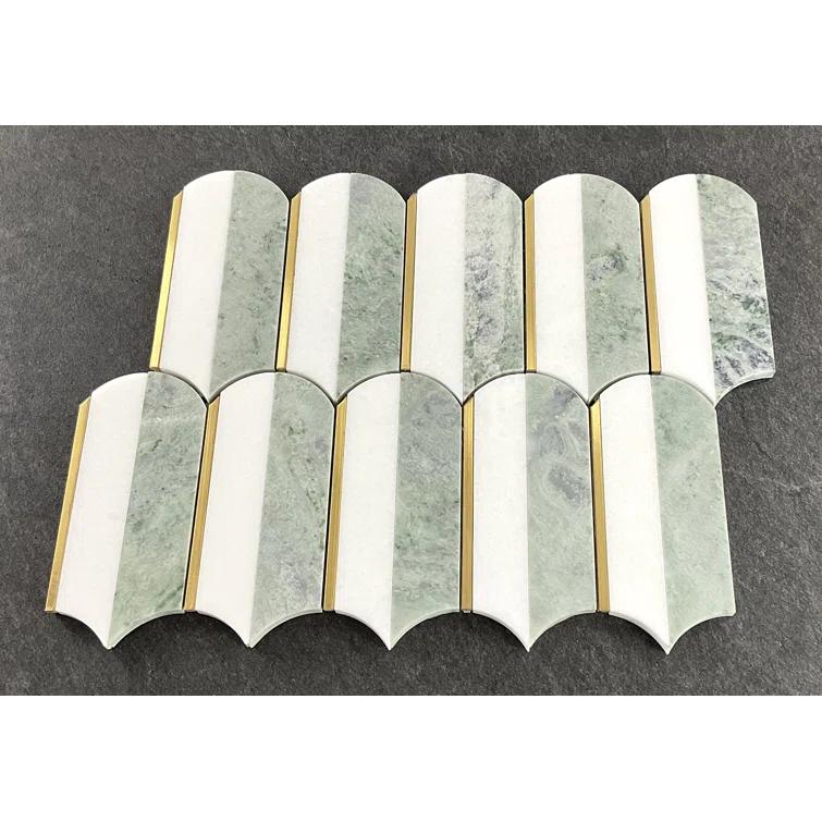 ES Stone Water Jet 3.75" x 6" Novelty Mosaic Wall & Floor Tile (Set of 10)