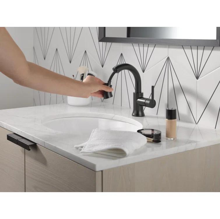 Trinsic Single Hole Pull Out Sprayer Bathroom Faucet, Single Handle Bathroom Sink Faucet