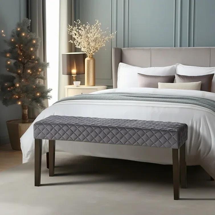 Cheshire Quilted Upholstered Accent Bench