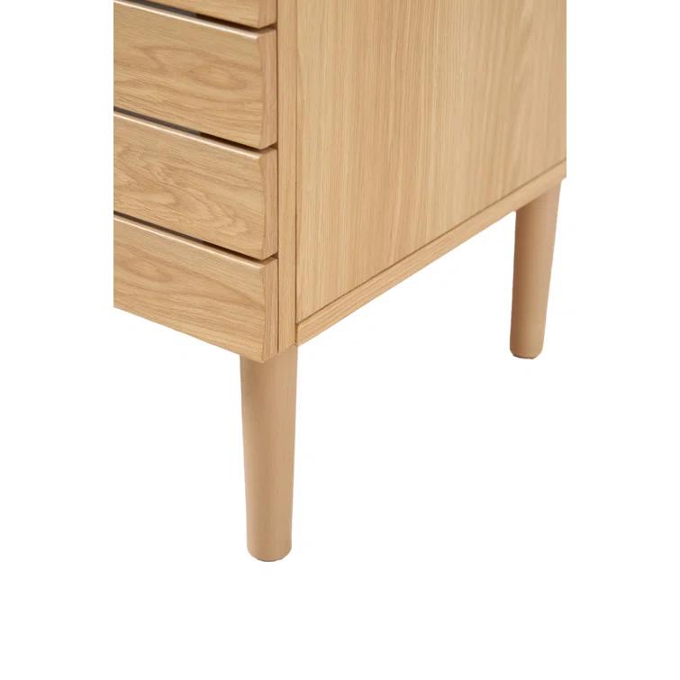 Aubert 24" Slat Modern Farmhouse 2-Shelf Bath Vanity Cabinet Only (Sink Basin not Included)