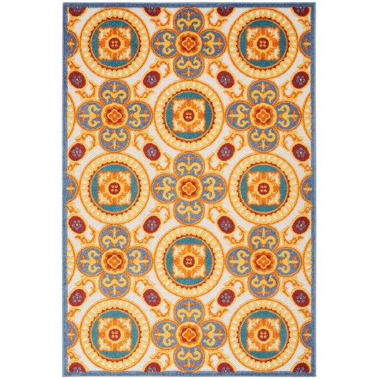 Lark Manor™ Isalia 5'3" X 7'5" Multicolor Tropical Rug