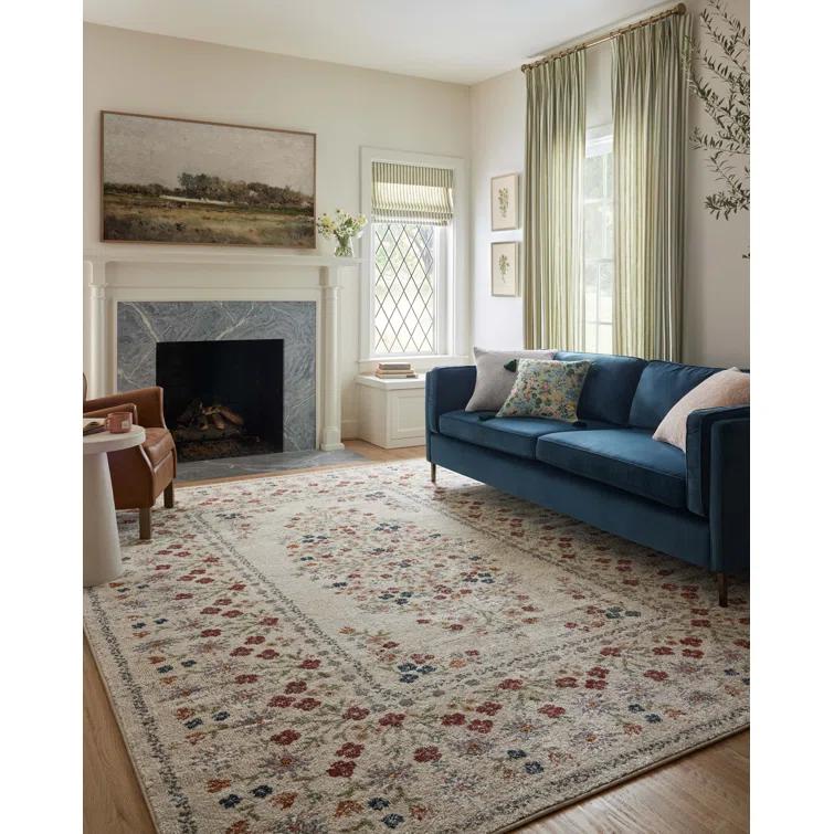 Rifle Paper Co. x Loloi Laurel Linen Area Rug