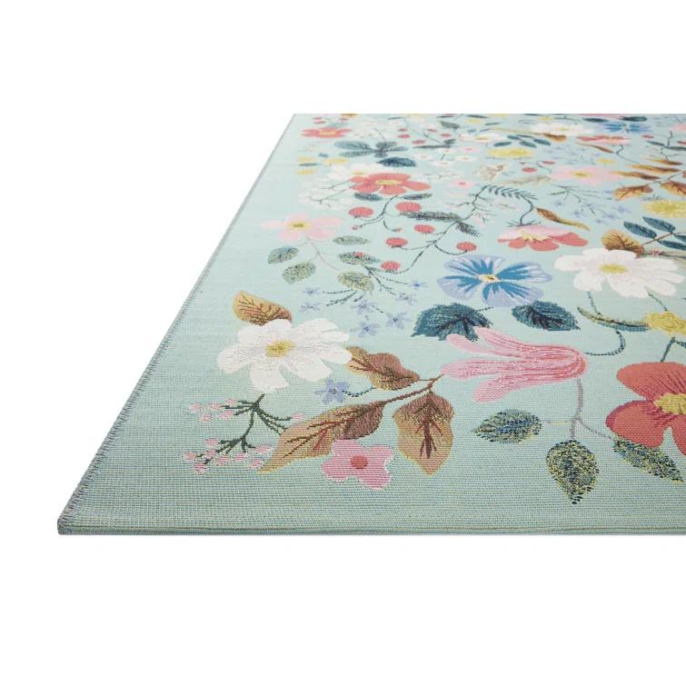 Rifle Paper Co. x Loloi Perennial Mint Indoor / Outdoor Area Rug