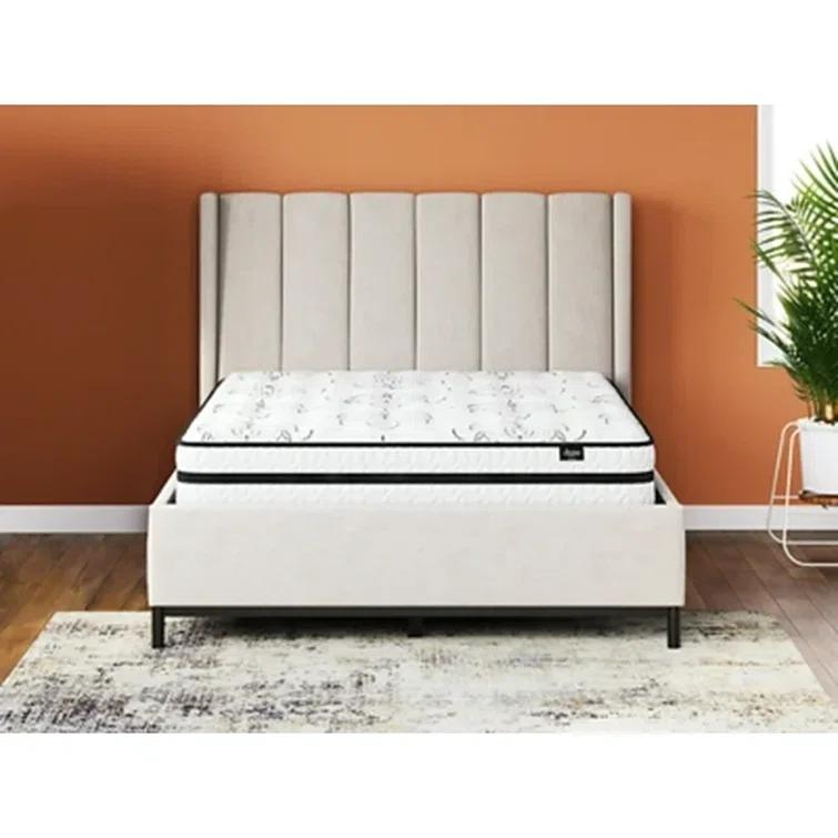 Signature Design By Ashley Chime 10 Inch Hybrid Twin Mattress In A Box White & Reviews | Wayfair