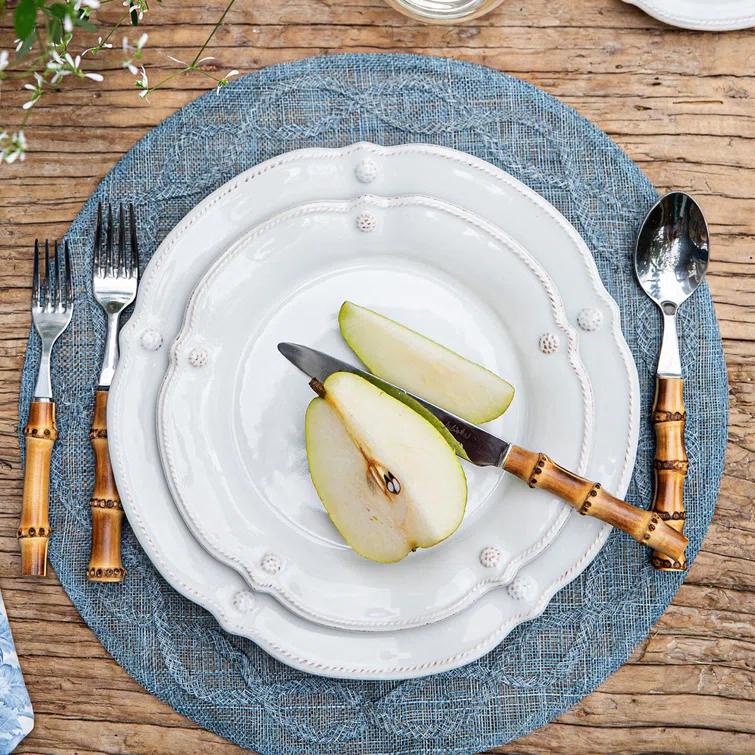Juliska Berry & Thread Flared 4 - Piece Place Setting - Whitewash (Set of 4)
