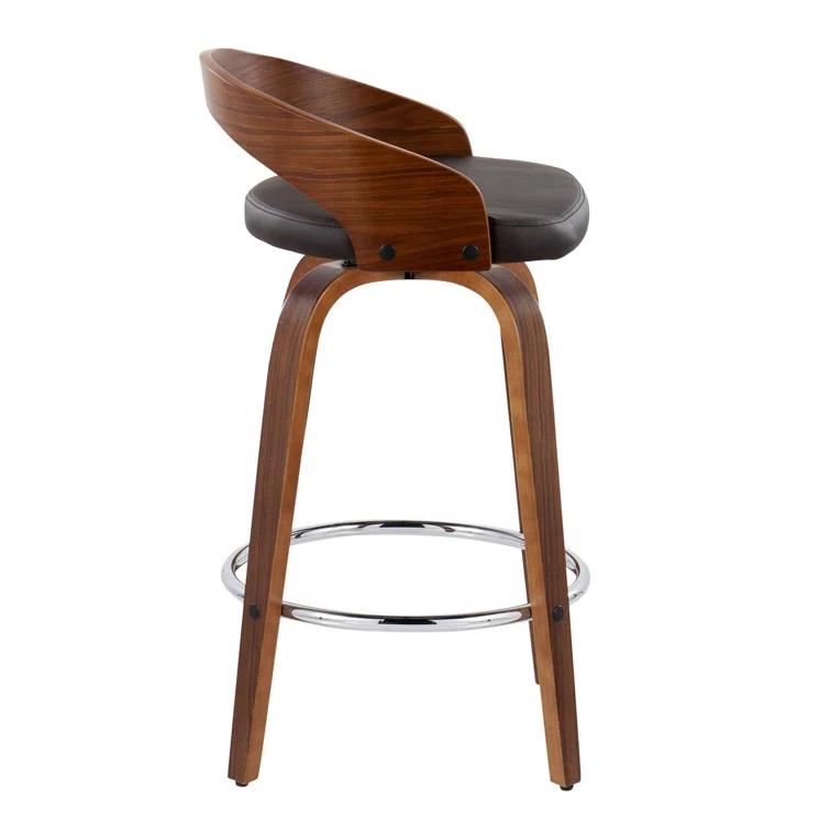 Grotto Swivel Upholstered Counter Stool