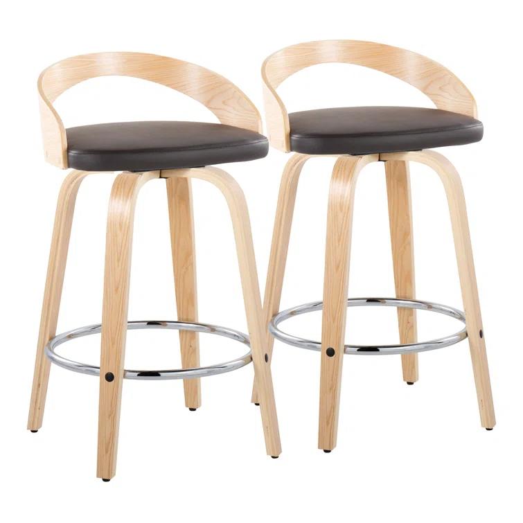 Grotto Swivel Upholstered Counter Stool