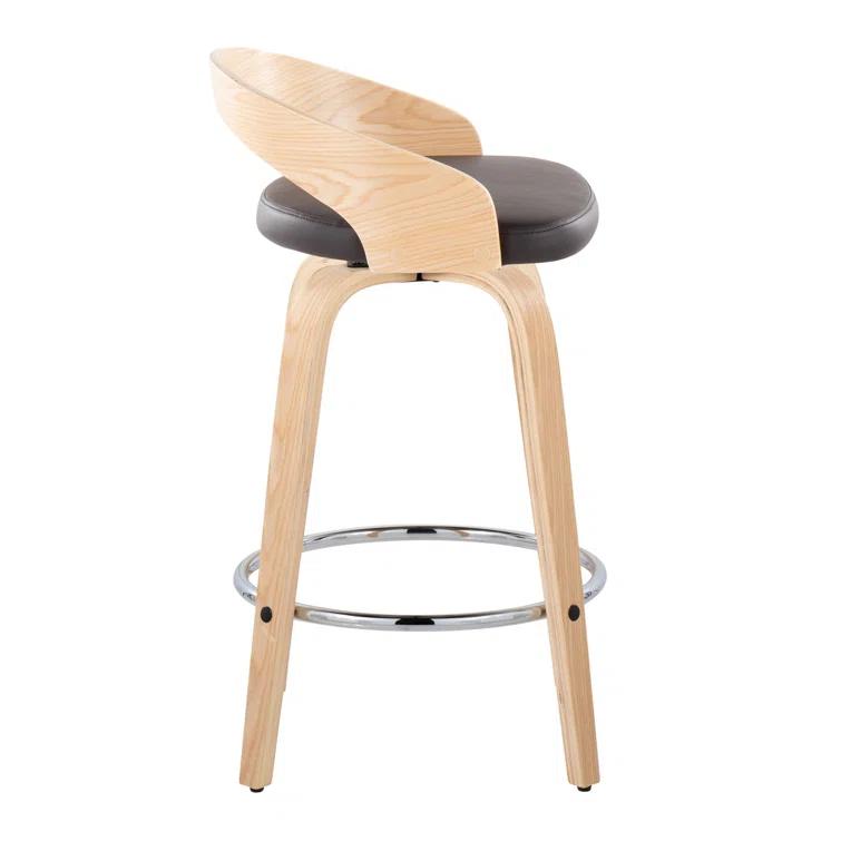Grotto Swivel Upholstered Counter Stool