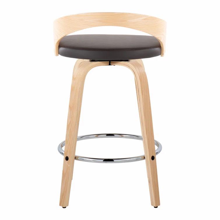 Grotto Swivel Upholstered Counter Stool