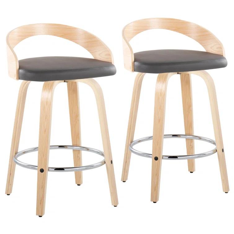 Grotto Swivel Upholstered Counter Stool