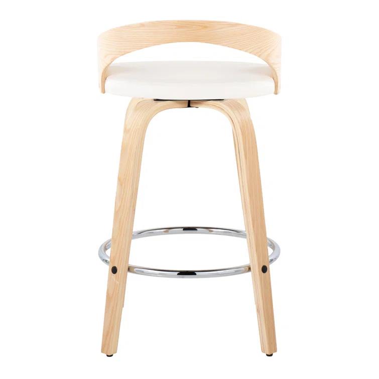 Grotto Swivel Upholstered Counter Stool