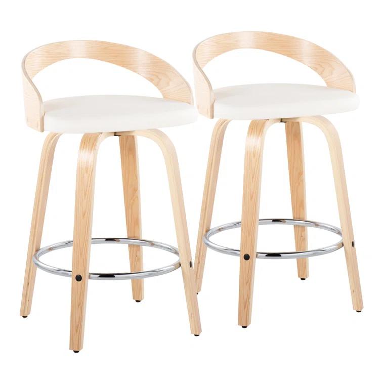 Grotto Swivel Upholstered Counter Stool