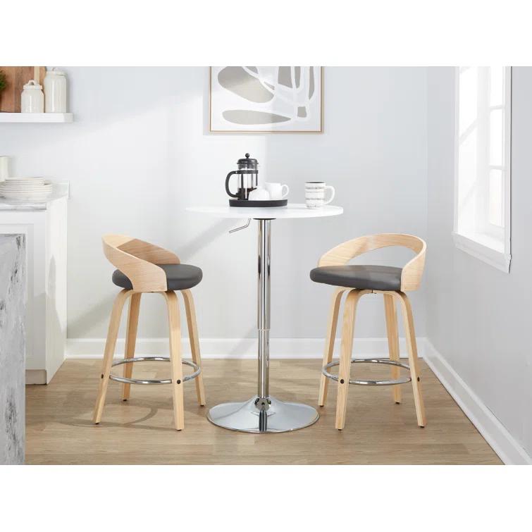 Grotto Swivel Upholstered Counter Stool