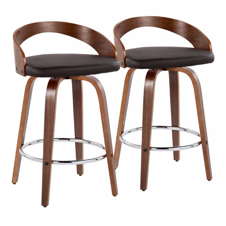 Grotto Swivel Upholstered Counter Stool