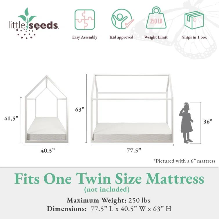 Skyler Metal Montessori House Bed