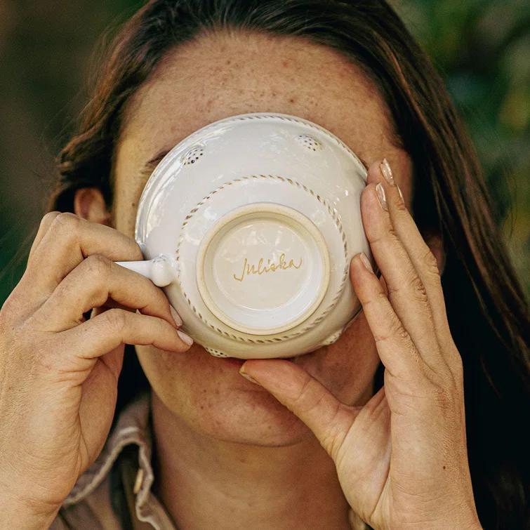 Berry & Thread Breakfast Cup - Whitewash