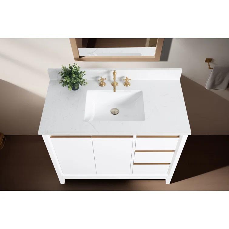 42 Single Bathroom Vanity with Top