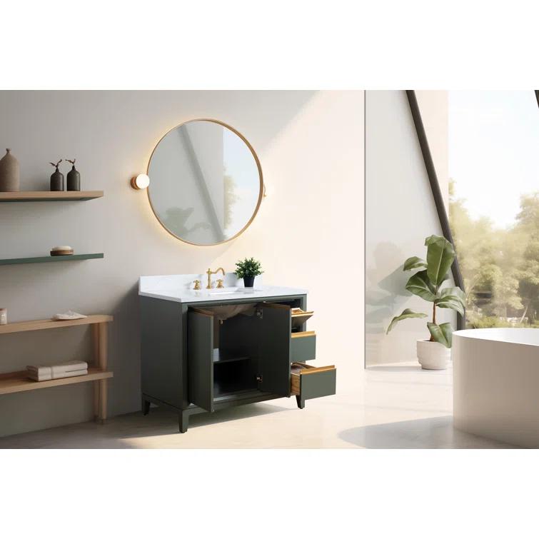 42 Single Bathroom Vanity with Top