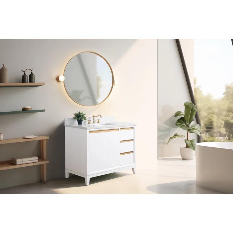 42 Single Bathroom Vanity with Top
