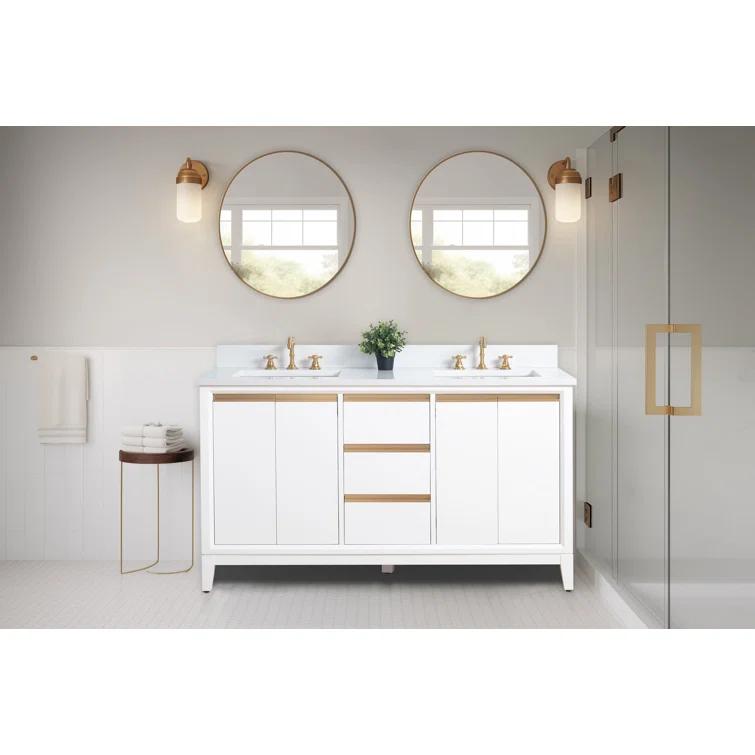 60 Double Bathroom Vanity with Top