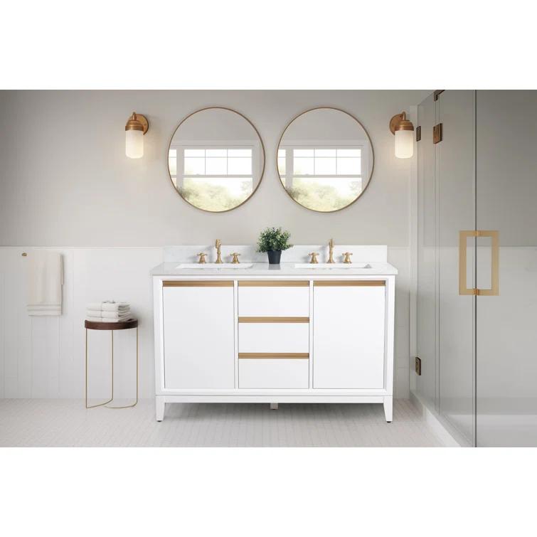 54 Double Bathroom Vanity with Top