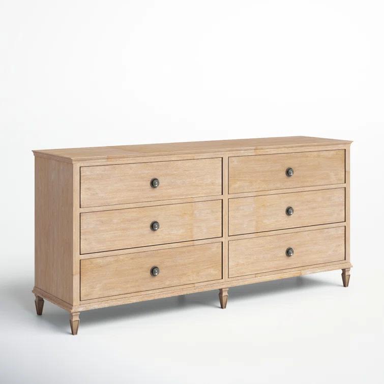 Birch Lane™ Garland 6-Drawer Double Wide Wood Dresser