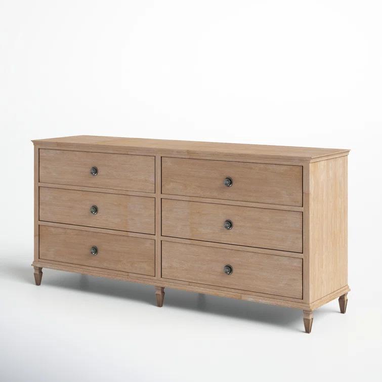 Birch Lane™ Garland 6-Drawer Double Wide Wood Dresser