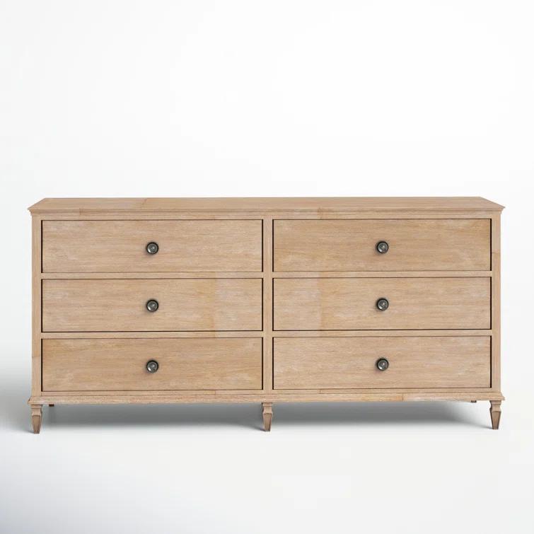 Birch Lane™ Garland 6-Drawer Double Wide Wood Dresser